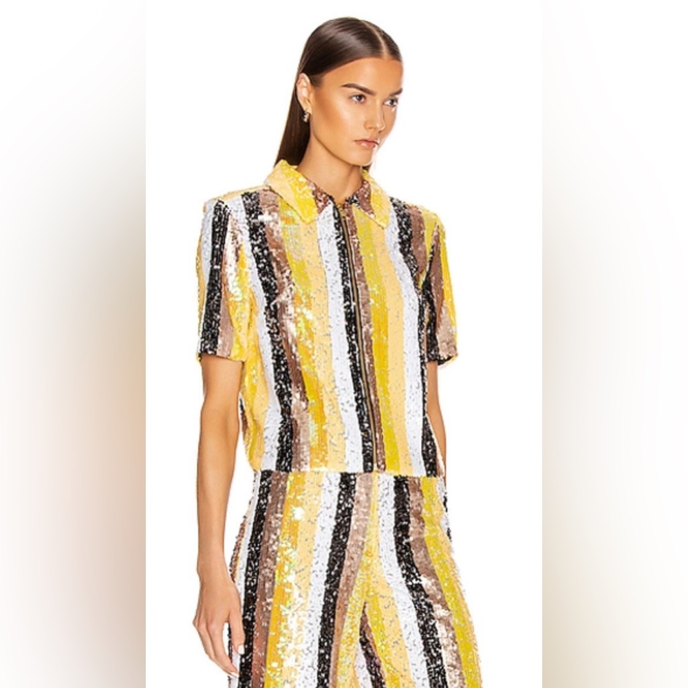 STAUD Elvie Sequin Top XS